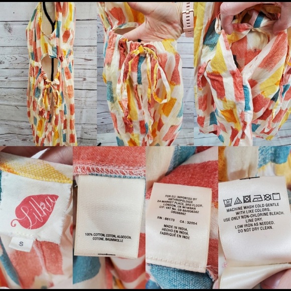 Lilka Anthropologie Painters Palette cutout dress - Picture 7 of 8